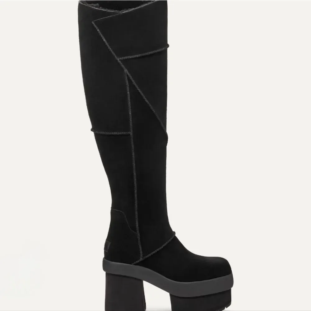 Ugg New Heights Platform XTra Boots- Black‎